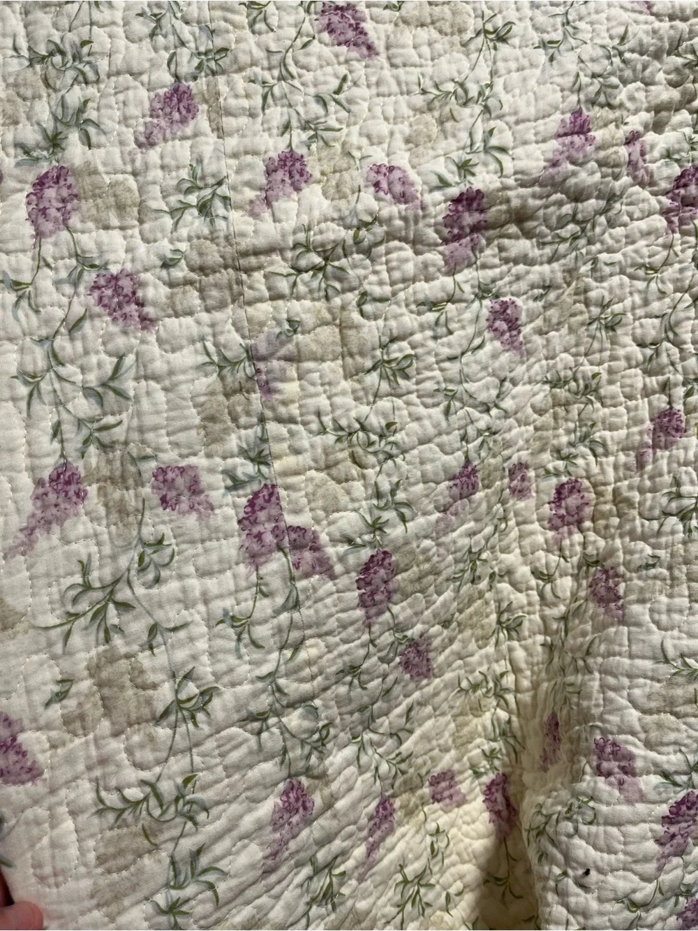 Greenland Home Furnishings floral quilt 90”x90”